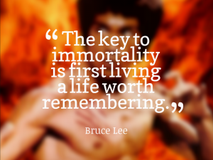 the key to immortality of life bruce lee